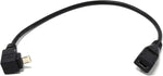 Micro USB Kabel 90° Winkel auf Micro USB Buchse 20 cm | System-S