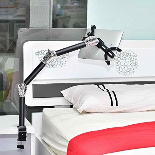 Universal Schwanenhals Tisch Halterung Halter 3-Gelenkiger Haltearm für Tablet Pc's eBook Reader in Schwarz | System-S
