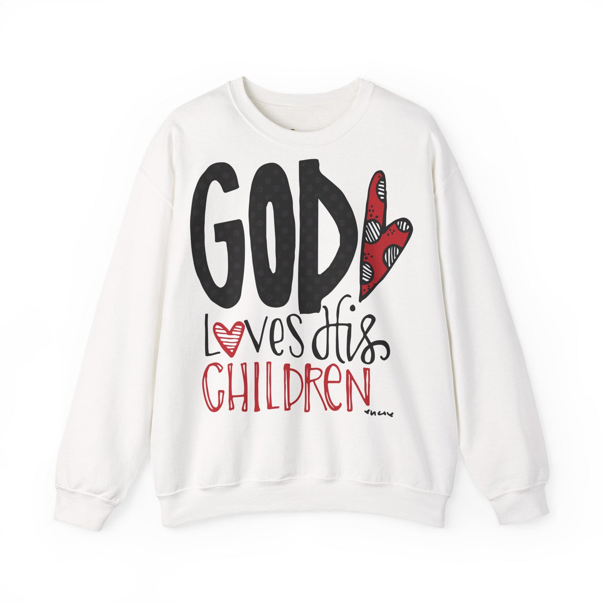 Gott liebt Seine Kinder Sweatshirt – Faith-Crewneck für Kinder und Familie