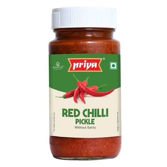 Priya Red Chilli Pickle without Garlic 300g
