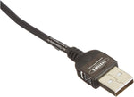 Dehnbares Mini USB Kabel Datenkabel Ladekabel Spiralkabel Winkelstecker 50 - 135 cm | System-S