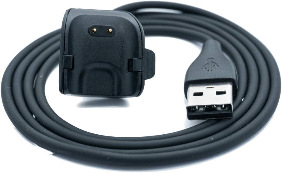 USB 2.0 Kabel in Schwarz Ladestation Ladekabel für Samsung R220 Fit2 Smartwatch | System-S