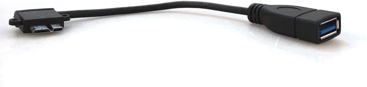 Micro USB 3.0 Host Adapter OTG Kabel 90 grad rechts gewinkelt Winkelstecker 15 cm | System-S