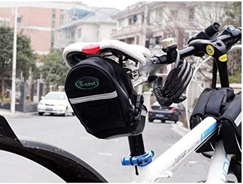 Fahrrad Sattel Tasche Halterung Befestigung spritzwasserfest stoßfest in Schwarz | System-S