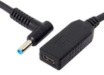 USB 3.1 Kabel 23cm Typ C Buchse zu DC 20V 4,5 x 3,0 mm Stecker Ladekabel | System-S