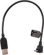 Micro USB Kabel 90° Grad abwärts gewinkelt Winkel Adapter Datenkabel Ladekabel 27 cm | System-S