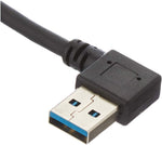 Micro USB 3.0 Kurzes Kabel gewinkelt Winkelstecker 90 Grad 26 cm | System-S