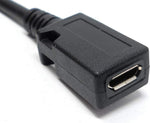 USB 3.1 Kabel 20 cm Typ C Stecker zu 2.0 Micro B Buchse in Schwarz | System-S