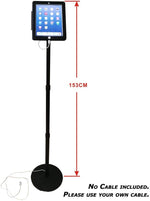 Abschließbarer Boden Ständer Tablet Halter für iPad Mini 1-5 | System-S
