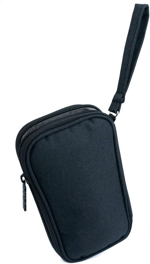 Schutztasche gepolstert Spritzwasser geschützt Tasche Case Schwarz für Powerbank Kopfhörer | System-S