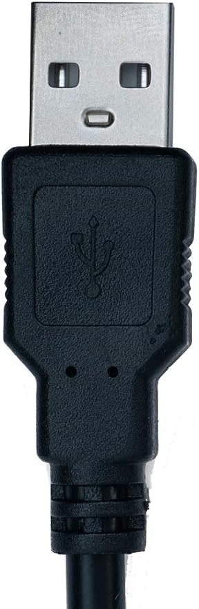 USB 2.0 Kabel 10 m Typ B Stecker zu Typ A Stecker Kabel Ladekabel in Schwarz | System-S