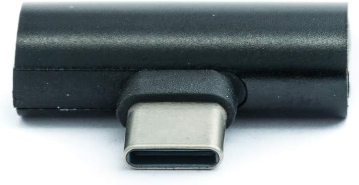 USB 3.1 Y Adapter Typ C Stecker zu 2x Typ C Buchse - Audio + Laden zeitgleich | System-S