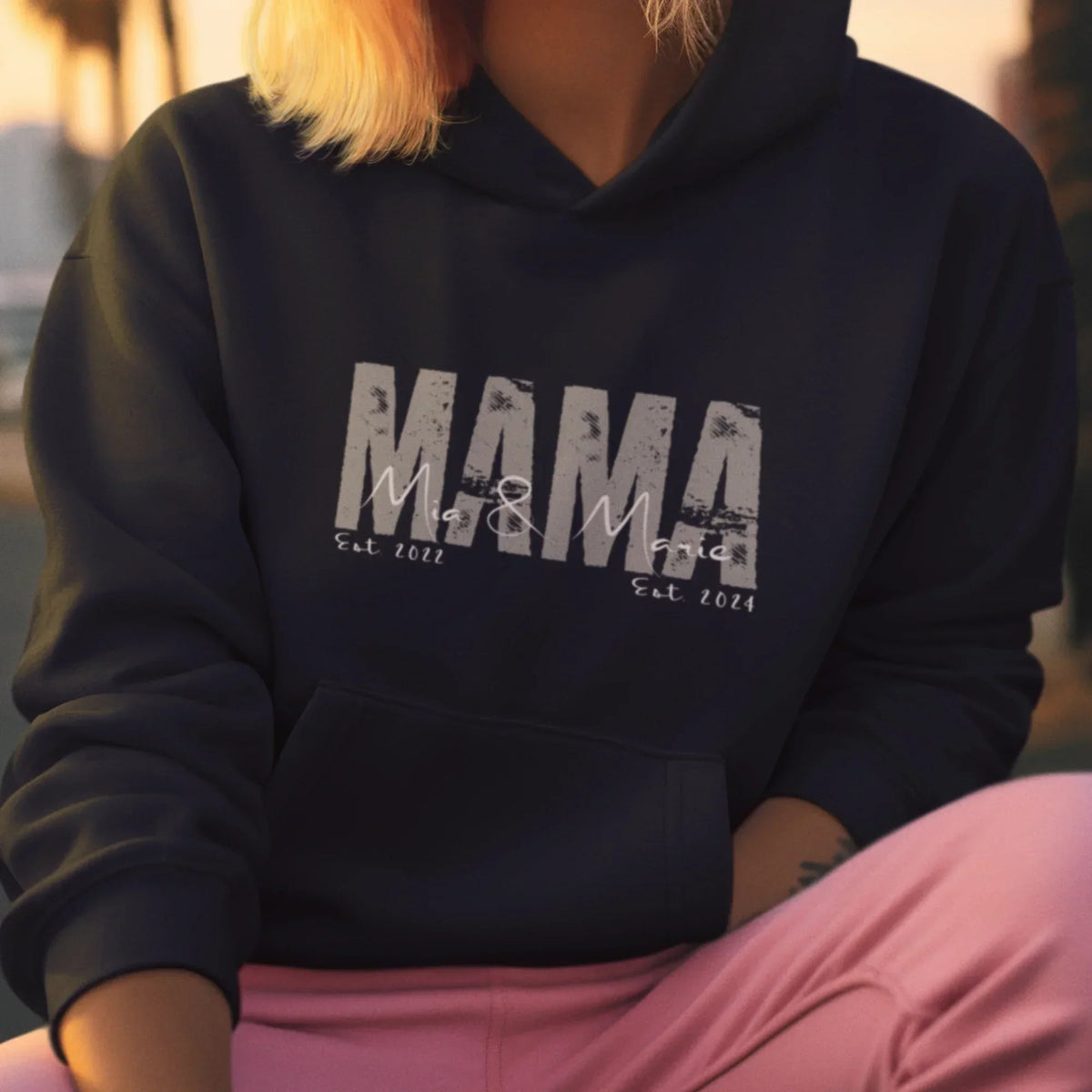 MAMA Hoodie SOLID ROCKS personalisiert
