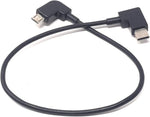 Micro-USB auf USB-C Winkelkabel 30 cm für Bosch Intuvia E-Bike-Display | SYSTEM-S