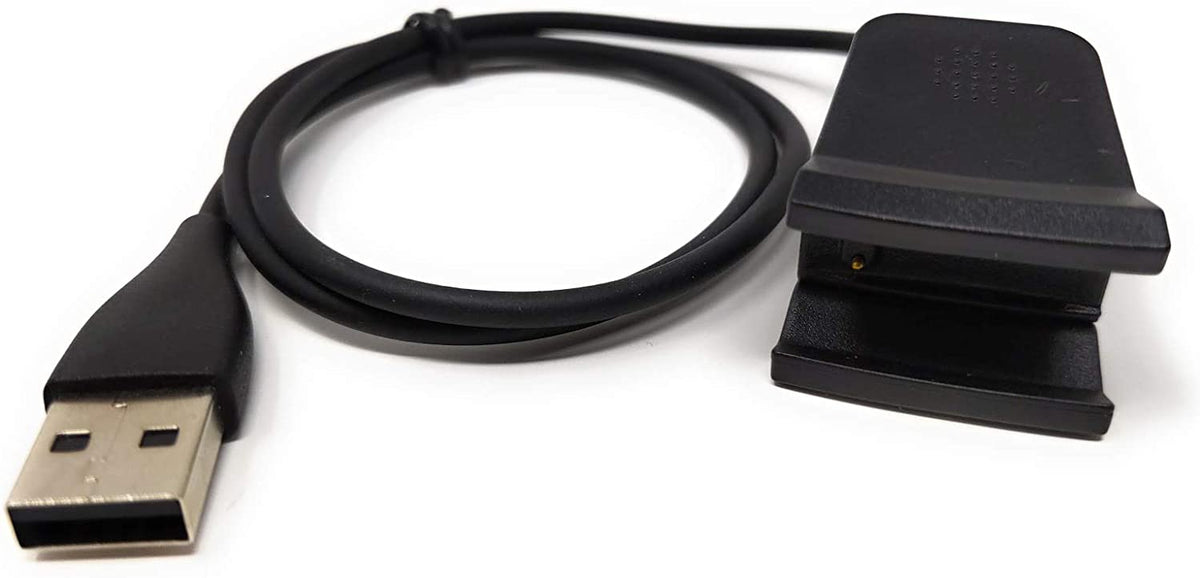 USB Ladekabel für Fitbit Alta HR V2 65763028, schwarz, 53 cm | System-S