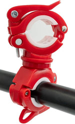 Fahrrad Halterung Befestigung in Schwarz Rot für Lampe Fahrradpumpe | System-S