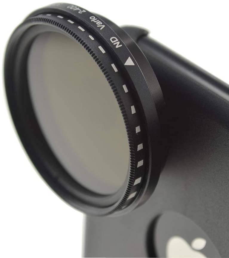 Vario Graufilter ND-Filter ND2-400 37mm Linse Objektiv für iPhone 11 Pro Max | System-S