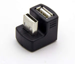 USB Typ A Stecker auf USB Typ A Buchse Adapter gewinkelt | System-S