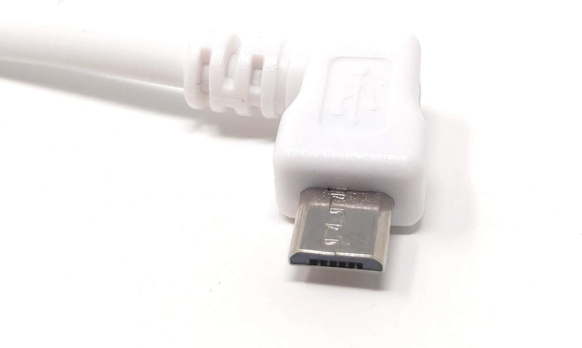 USB A Stecker zu USB 2.0 Micro B Stecker Links Gewinkelt 100 cm | System-S
