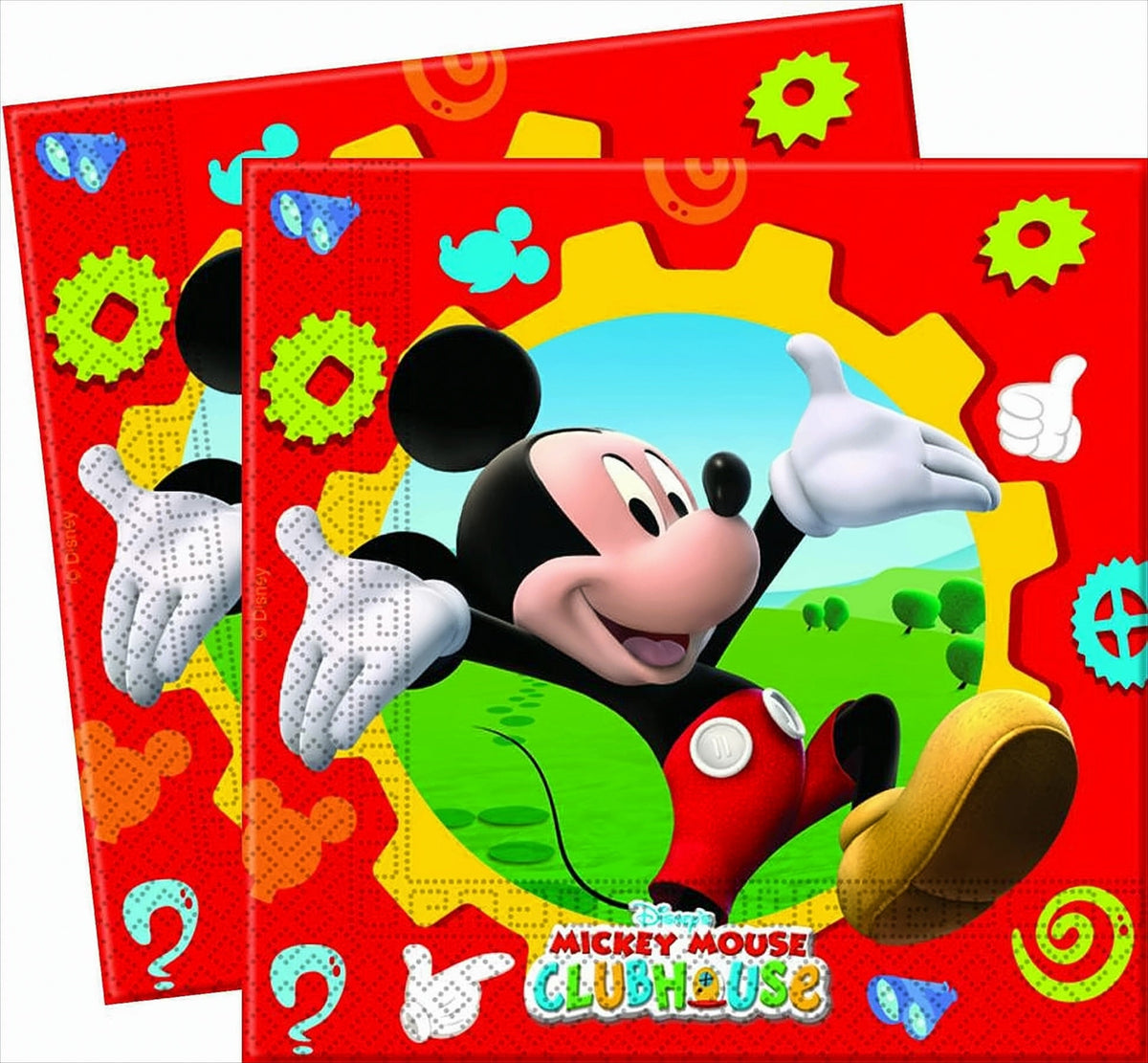Mickey Mouse Club - Servietten | 20 Stück, 33 x 33 cm