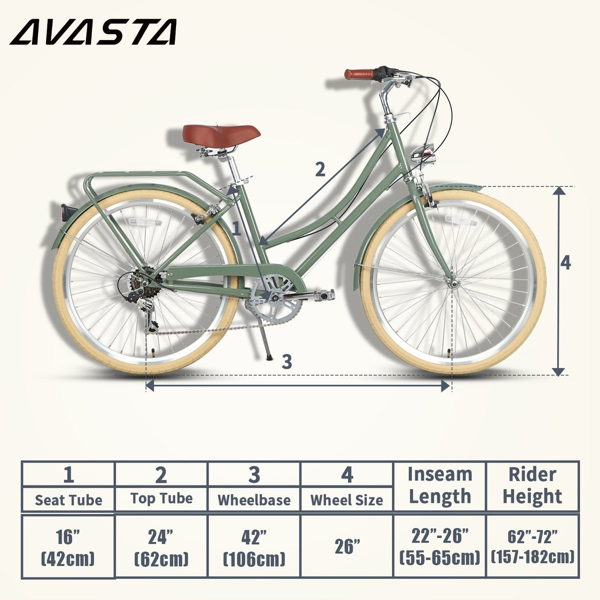 Women's 6 Speed Cruiser Bicycle