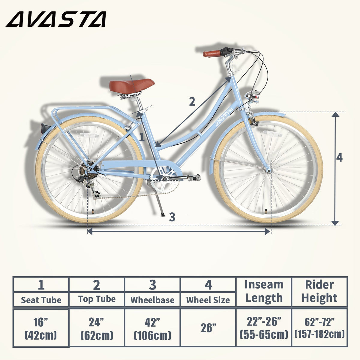 Women's 6 Speed Cruiser Bicycle