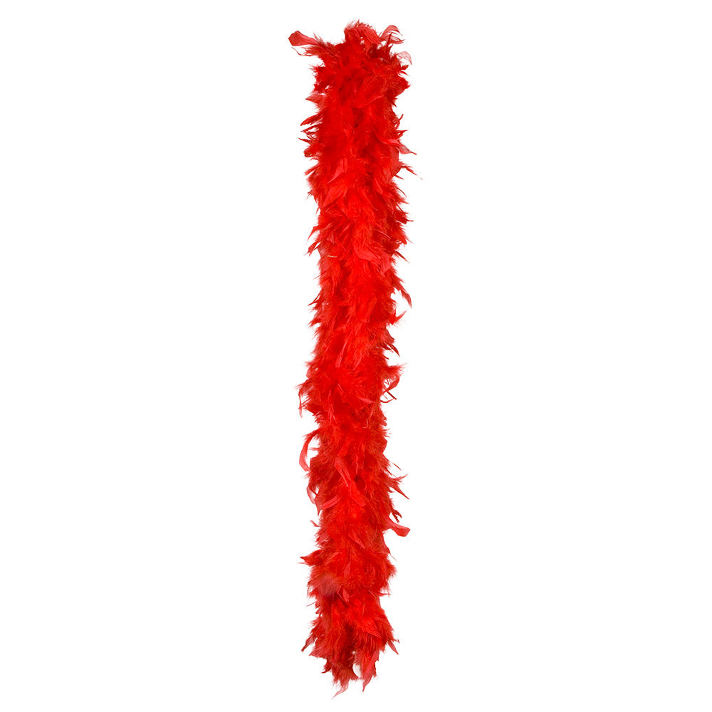Federboa Unifarben 180 cm - 50g | Rot