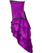 Corsage Mieder mit Schößchen - Lila