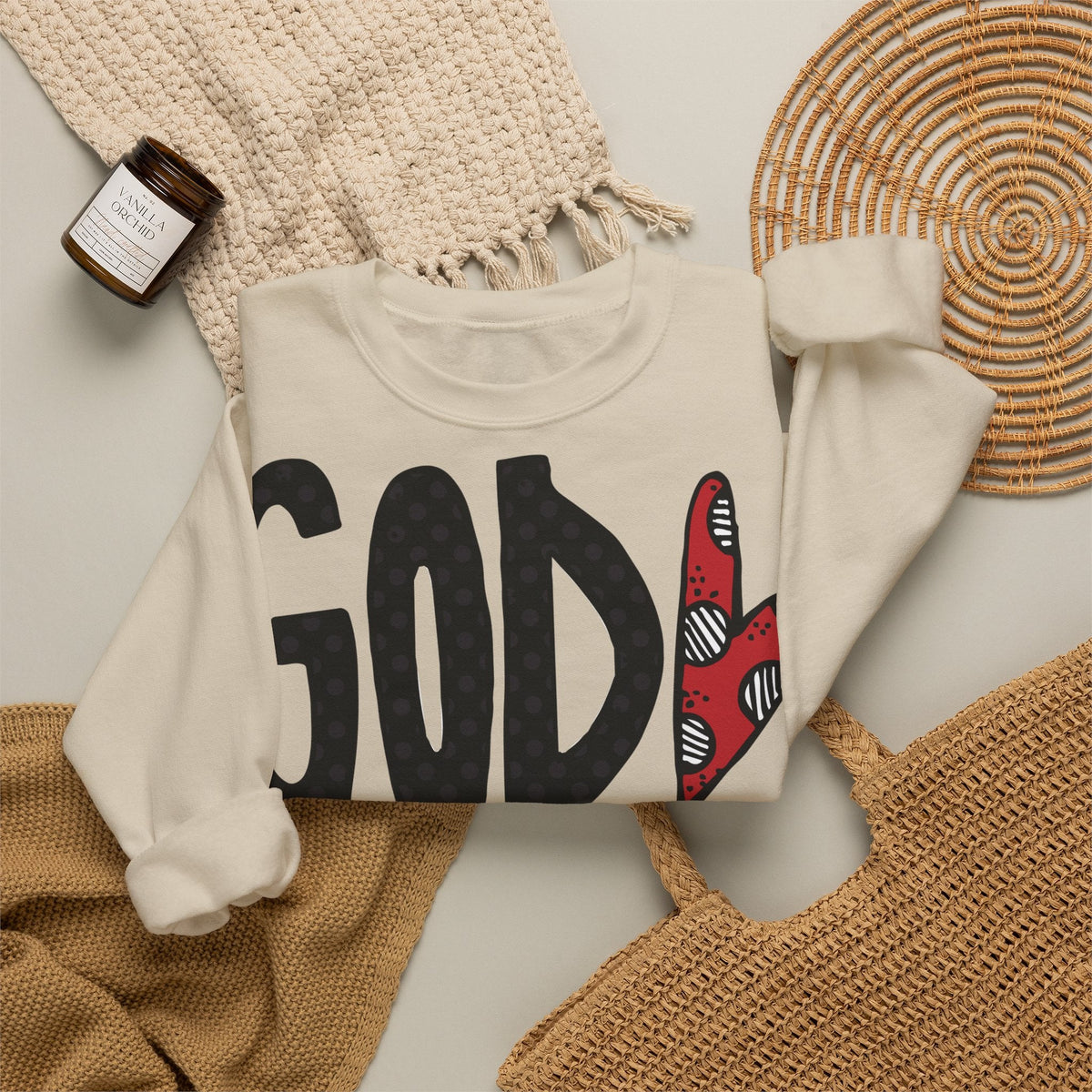 Gott liebt Seine Kinder Sweatshirt – Faith-Crewneck für Kinder und Familie