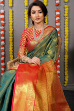 Kanchipuram Handloom Weaving Silk Saree