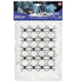 Halloween Spinnennetz Spinnweben mit 20 Spinnen | 500g