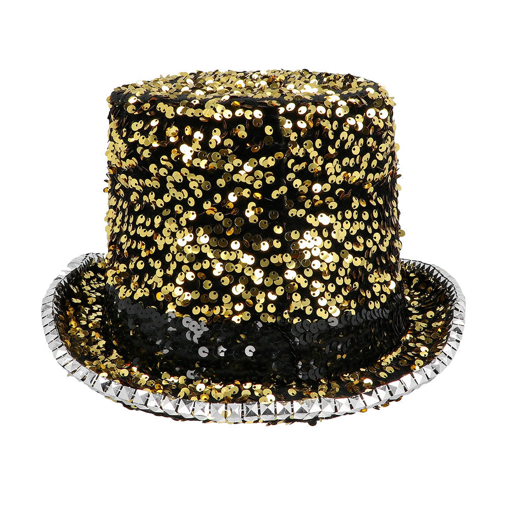 Pailletten Zylinder "Desert" | Hut Gold