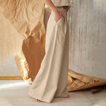 Elegante Wide-Leg Stoffhose