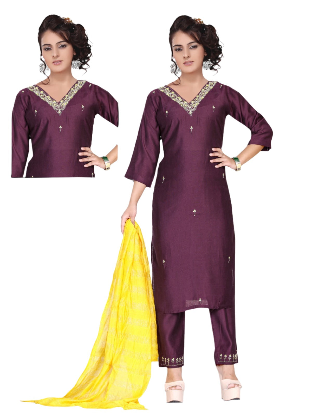 Handwork Dola Silk Readymade Suit In Berlin