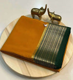 Mysore Silk Saree Mustard Nd Green