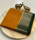 Mysore Silk Saree Mustard Nd Green