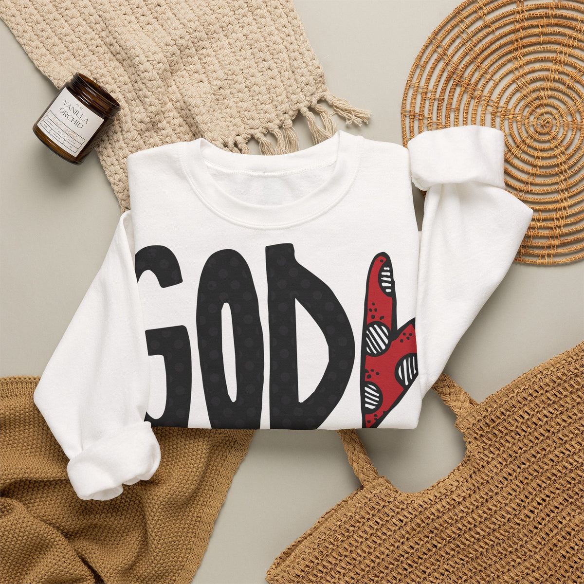 Gott liebt Seine Kinder Sweatshirt – Faith-Crewneck für Kinder und Familie