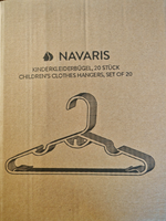 Navaris Kinderkleiderbügel 20er Pack Baby und Kinderbügel aus Kunststoff C-06