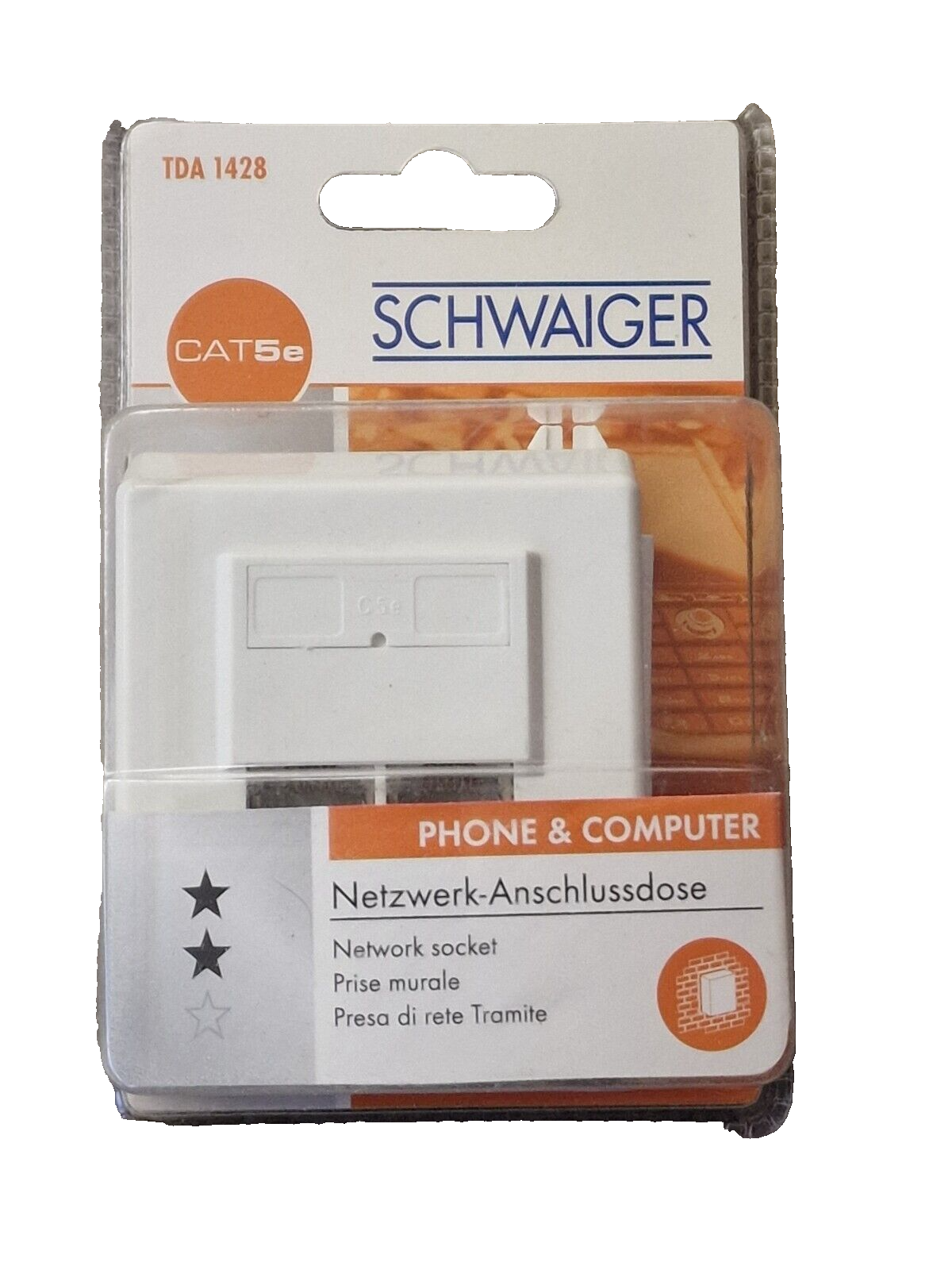 Schwaiger TDA 1428 Netzwerk-Anschlussdose