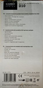 CASO D10 Multiöffner Dosenöffner Flaschenöffner Messerschärfer Edelstahl B07