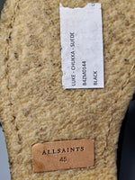 Allsaints, Luke Chukka Suede, Schwarz, Größe 45, Herren