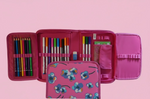 Federmäppchen 100% Polyester Ohne Inhalt Stiftetui Mäppchen Schule Mädchen Rosa