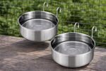 Navaris 2x Käfighängeschale zum Einhängen Ø10cm – erhöhter Futternapf Set B6