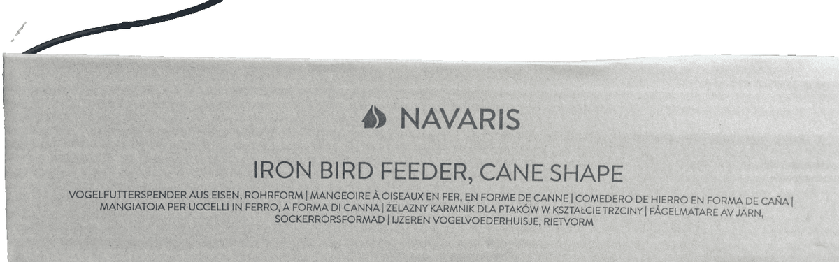 Navaris Vogelfutterspender – Rohrform Eisen Futterstation Garten Namma Markt