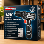 Brüder Mannesmann 12V Akku Bohrschrauber Akkuschrauber Bohrmaschine Set B2