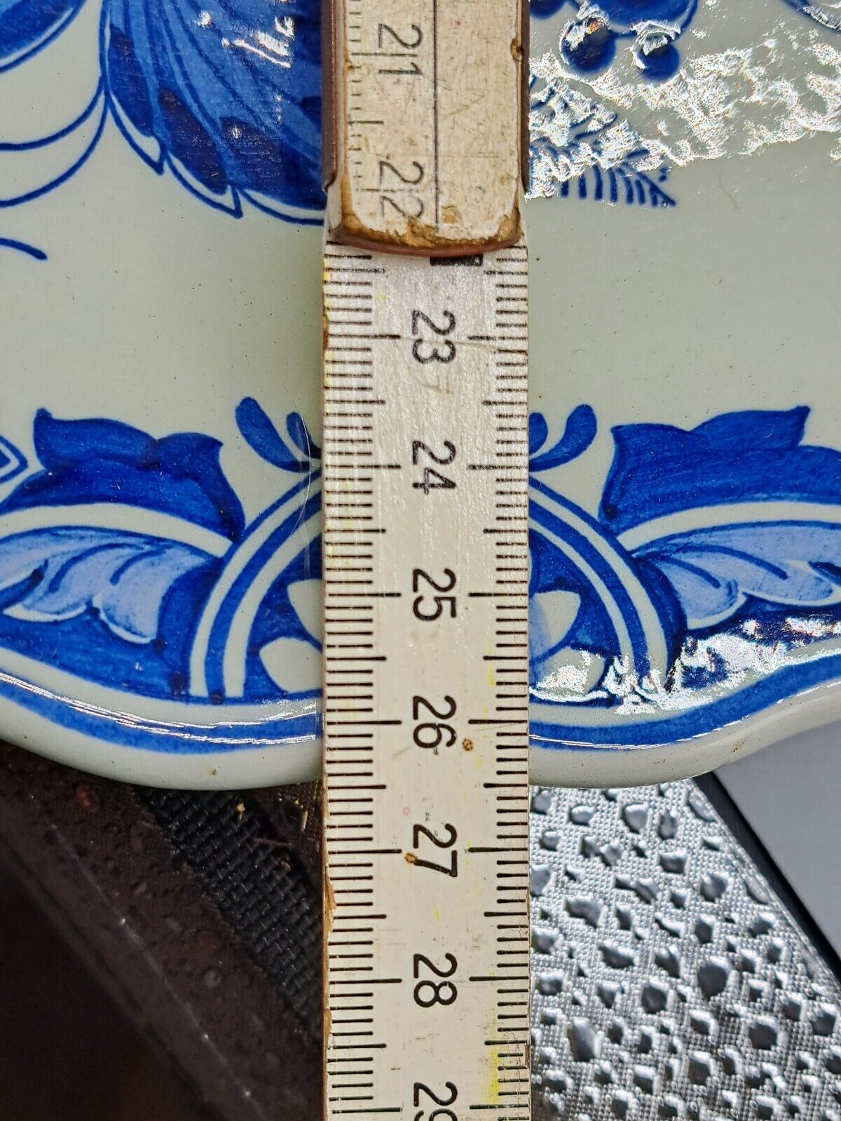Delfts Holland Porzellan Handbemalt Zierteller Wandteller Dekoration