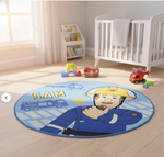 Feuerwehrmann Sam Teppich rund 90 cm Kinderteppich Kinderzimmer D8