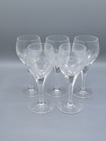 Antiqutät, Mundgelasenes Glas, Handgefertigt, 5 Stück, 16 cm hoch