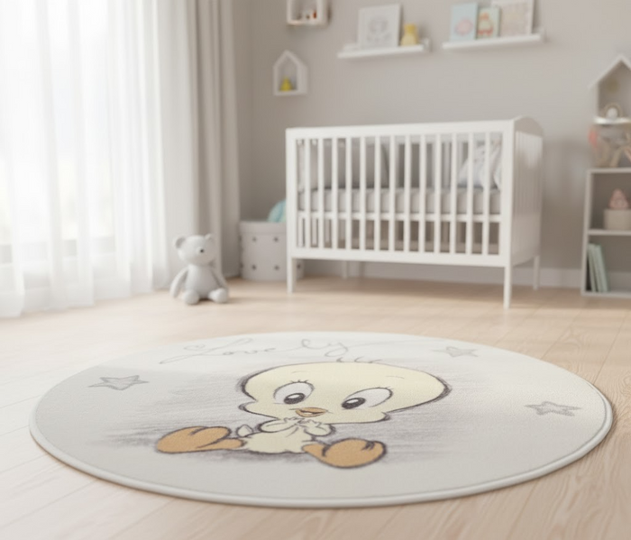 Disney Teppich Rund 90cm Winnie Puuh Tweety Kinderteppich D8