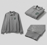 Strandfein Menswear Sweatshirt Polo Grau-meliert Herren Größe L Pullover